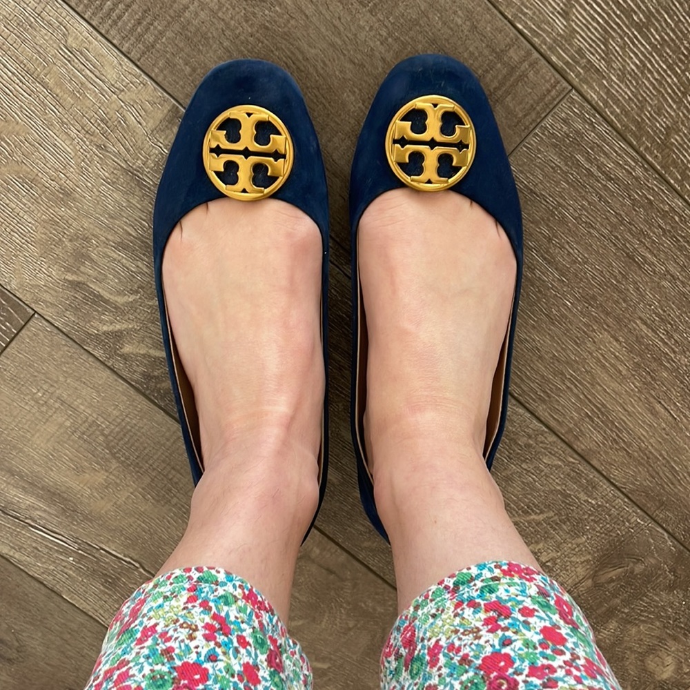 Navy Tory Burch flats
